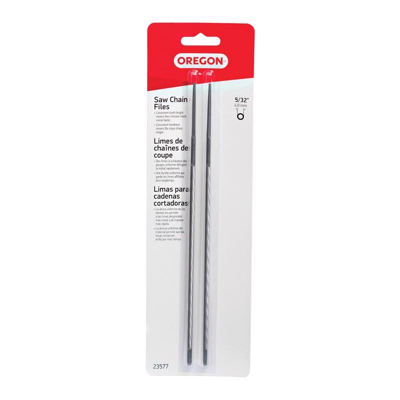 Emery Jensen file chainsaw accessories, 5/32 inch, two-pack, for chainsaw maintenance and sharpening.