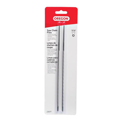 Emery Jensen file chainsaw accessories, 5/32 inch, two-pack, for chainsaw maintenance and sharpening.
