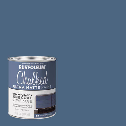 Two quarts of Emery Jensen Chalk Paint Coast BL in a pack, showcasing the creamy, smooth finish of this versatile decorative paint.
