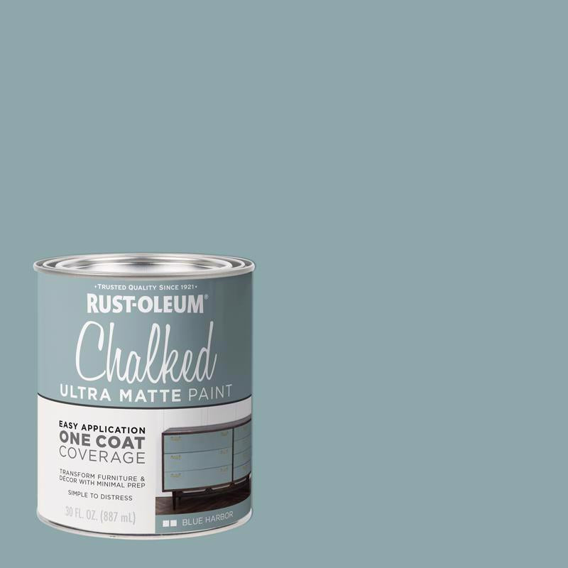 Two 30oz bottles of Emery Jensen blue chalk paint in a pack, ideal for furniture and home decor projects.