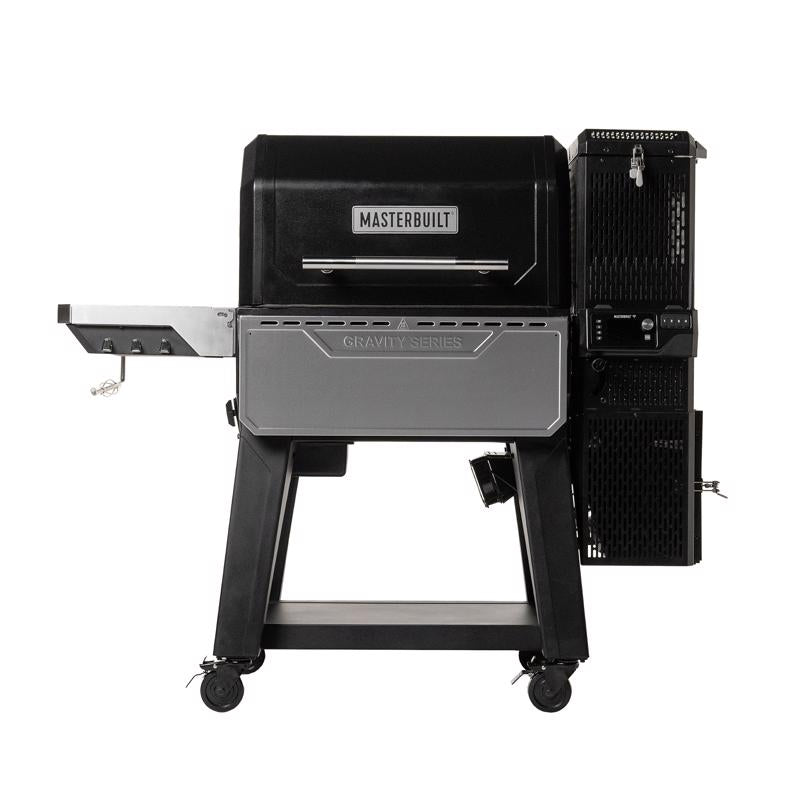 Emery Jensen GVTY BLK 28-inch charcoal grill and smoker with black finish and durable metal construction.