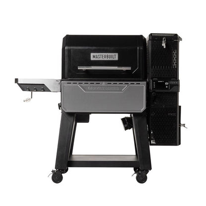 Emery Jensen GVTY BLK 28-inch charcoal grill and smoker with black finish and durable metal construction.