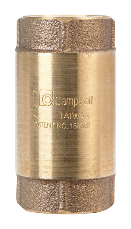 Emery Jensen 1-inch check valve, LF model, made of durable metal, suitable for plumbing and fluid control applications.