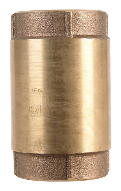 Emery Jensen 2-inch check valve, LF model, made of durable metal, designed for controlling water flow in plumbing systems.