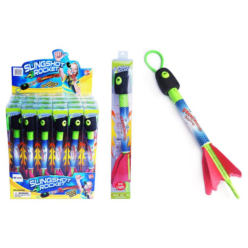LIGHT UP SLNG SHOT ROCKT - Pack of 24