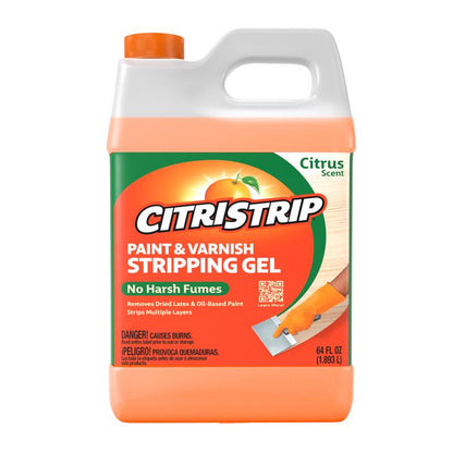 Emery Jensen Citri-Strip GEL paint and varnish remover, 1/2 gallon size, pack of 4, for chemical stripping projects.