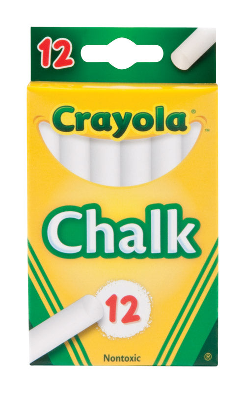 Set of 12 chalk white children's toy sticks by Emery Jensen, ideal for creative play and crafting activities.