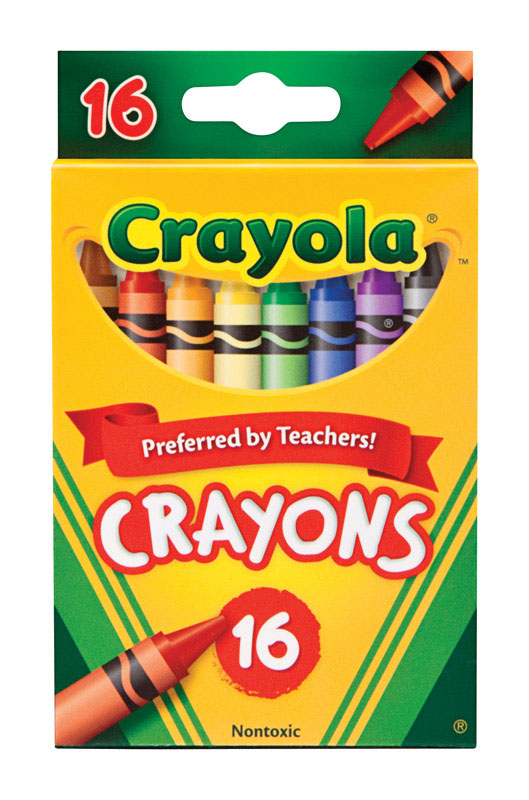 Emery Jensen children's toy set featuring 16 colorful crayons in a box for creative art projects.