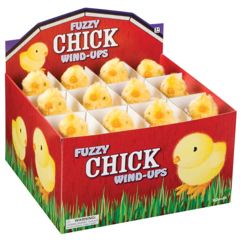 FUZZY CHICK WIND UP TOY - Pack of 24