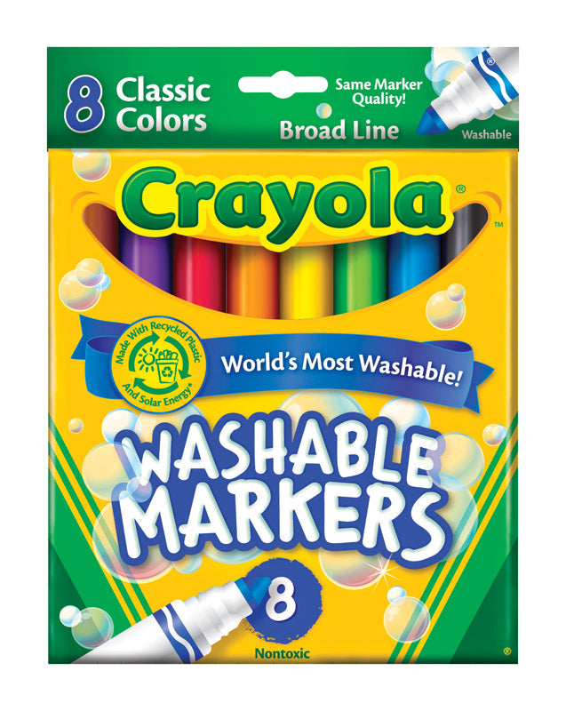 Emery Jensen washable classic marker for children’s toys, featuring vibrant colors and easy-to-clean design.