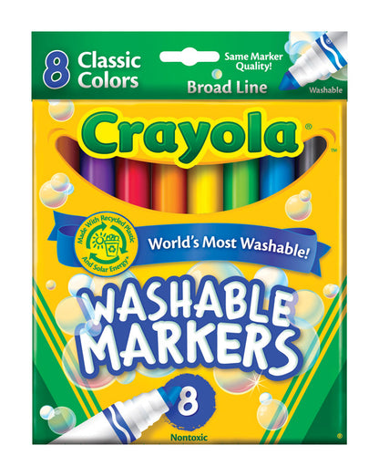 Emery Jensen washable classic marker for children’s toys, featuring vibrant colors and easy-to-clean design.