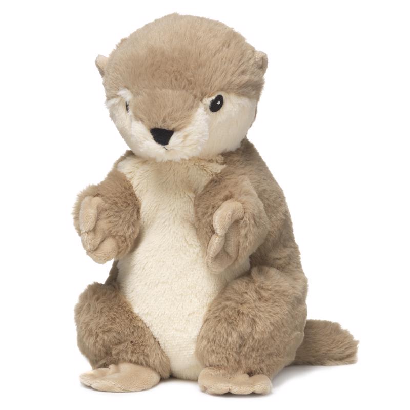 Soft Emery Jensen Otter Warmies plush toy for children, featuring a cuddly otter design perfect for snuggling.