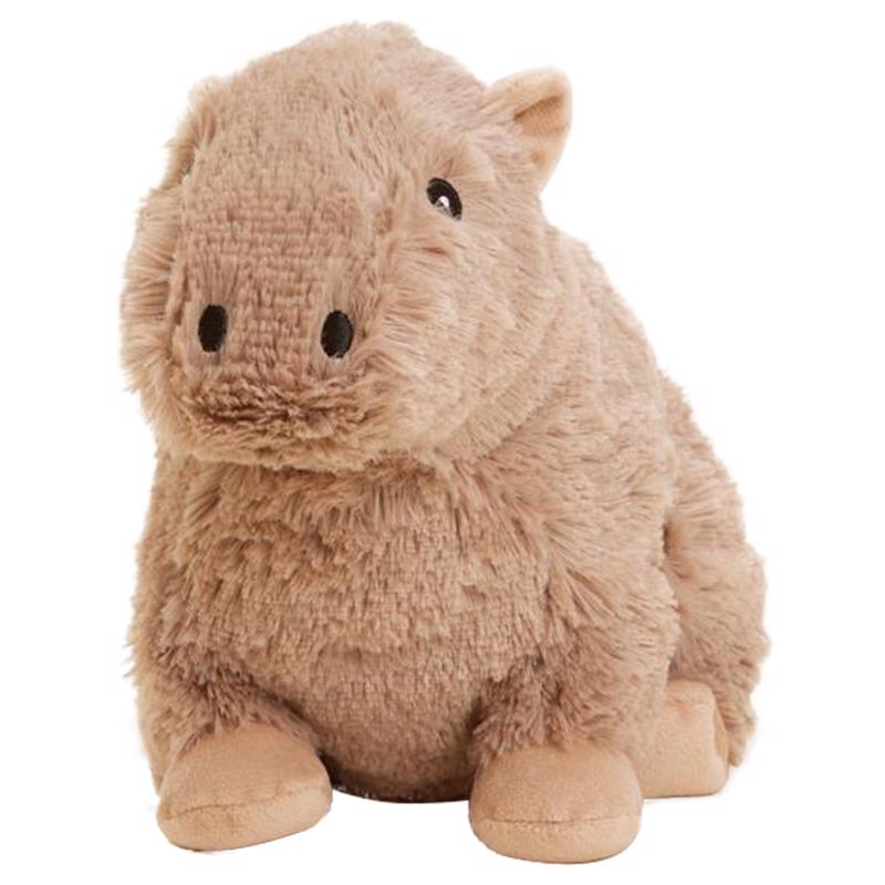 Soft plush capybara toy for children by Emery Jensen, featuring realistic details and a cuddly appearance.
