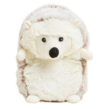 Soft white plush hedgehog toy for children by Emery Jensen, featuring a cuddly and adorable design suitable for kids.