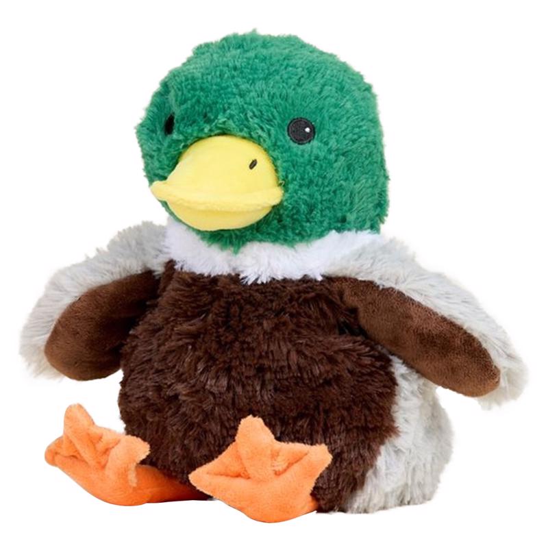Emery Jensen plush mallard children's toy, soft stuffed duck with detailed yellow beak and realistic feathered appearance.