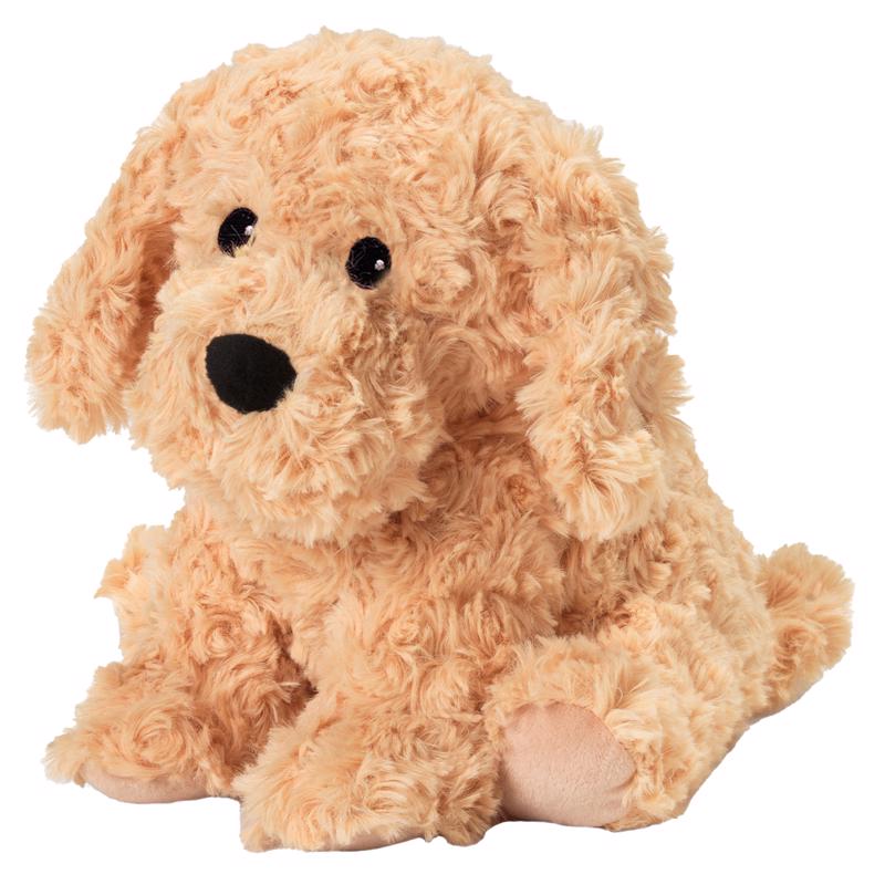 Emery Jensen Plush Warmer Golden Dog children's toy, soft plush dog with warm golden fur, for kids' playful comfort.