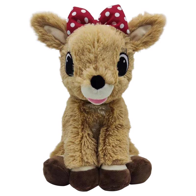 Emery Jensen Plush Warmie Clarice children's toy, soft stuffed animal with pink and white plush fabric, perfect for kids.
