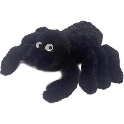 Soft plush Warmie Spider toy for children by Emery Jensen, featuring a cuddly spider design perfect for kids' play and comfort.