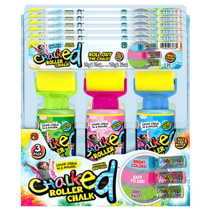 RLLR CHLK ASST 4+yrs 3PK - Pack of 6