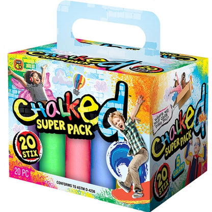 SIDEWALK CHALK 20PC - Pack of 6
