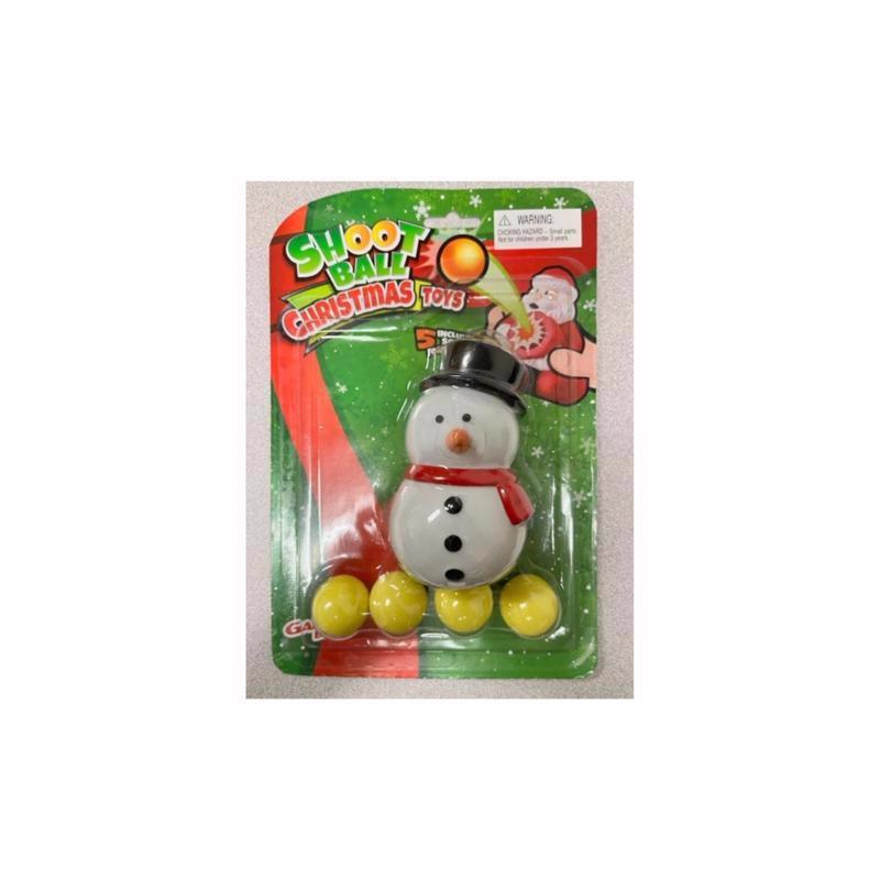 Emery Jensen Snowman Ball Popper designed for children, featuring a colorful snowman shape with soft balls for interactive play.