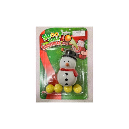 Emery Jensen Snowman Ball Popper designed for children, featuring a colorful snowman shape with soft balls for interactive play.
