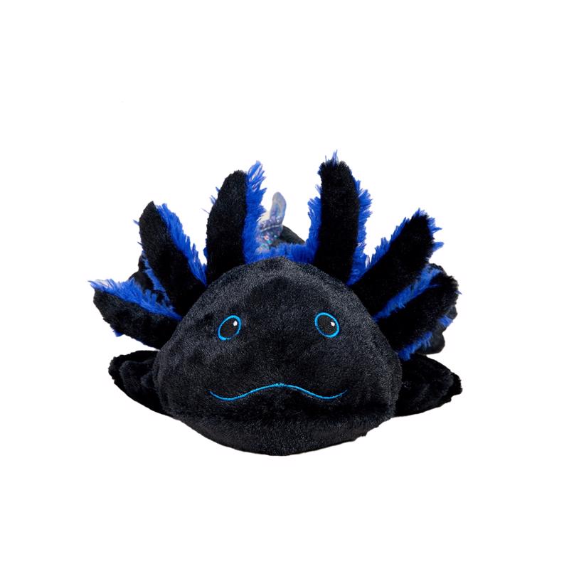 Black plush animal toy for children from Emery Jensen's STFD ANML AXLTL PLSH collection, soft and cuddly for kids.