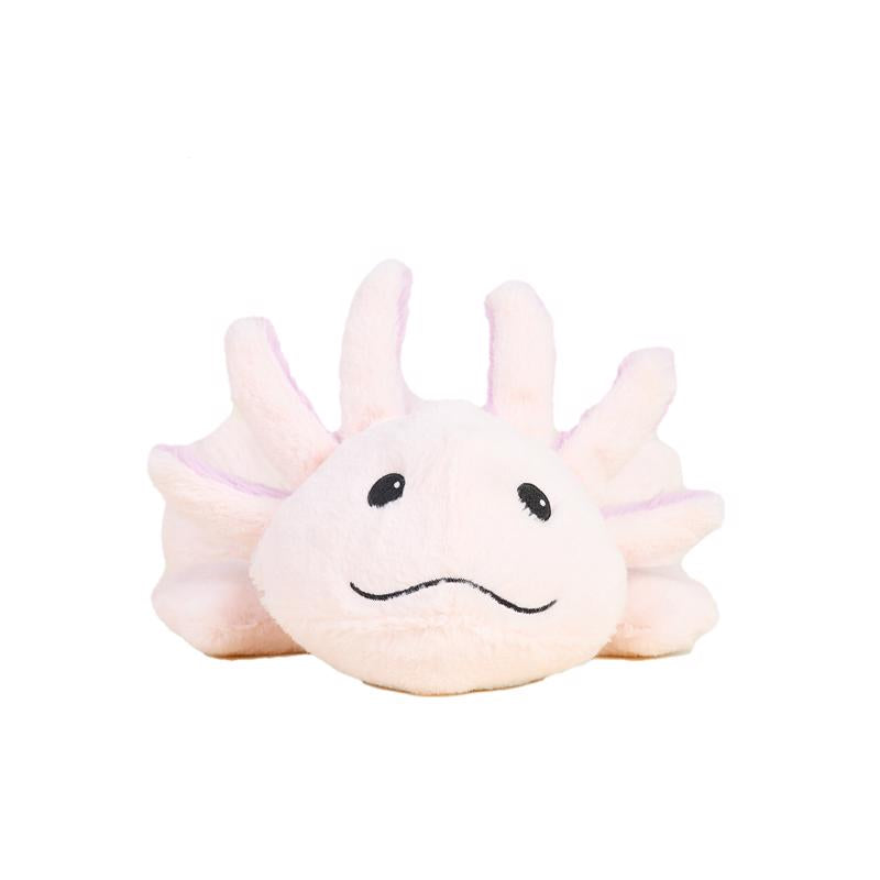 Emery Jensen children's toy featuring a pink plush animal with large eyes and soft fabric, designed for young kids.