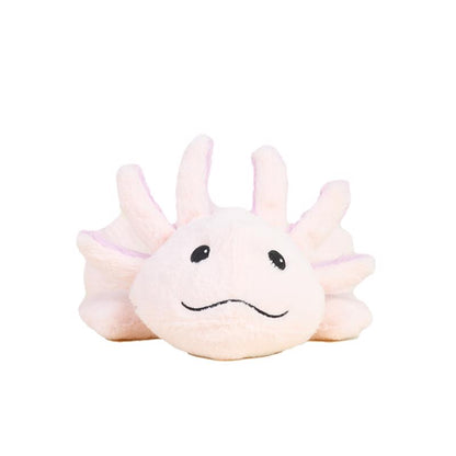 Emery Jensen children's toy featuring a pink plush animal with large eyes and soft fabric, designed for young kids.