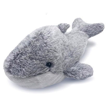 Gray dolphin plush toy for children from Emery Jensen's Stuffd Animal collection, soft and cuddly for kids.