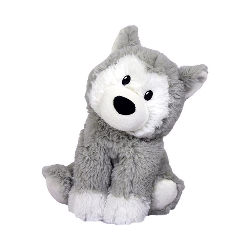 Gray husky plush toy from Emery Jensen's Stuffd Animal collection, soft and suitable for children.