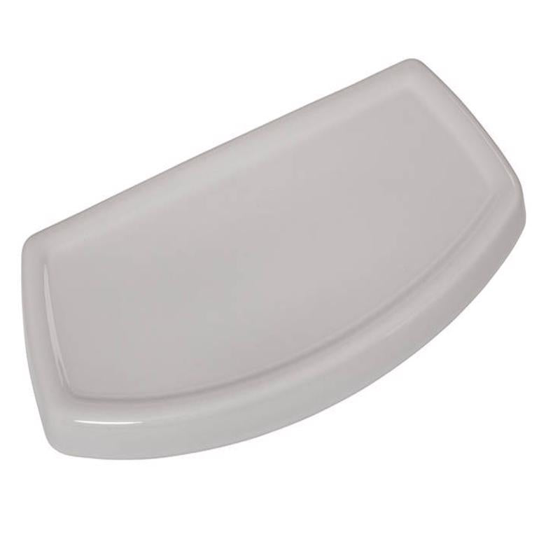 White Cadet tank lid for China toilets by Emery Jensen, designed to fit and replace existing toilet tank covers.