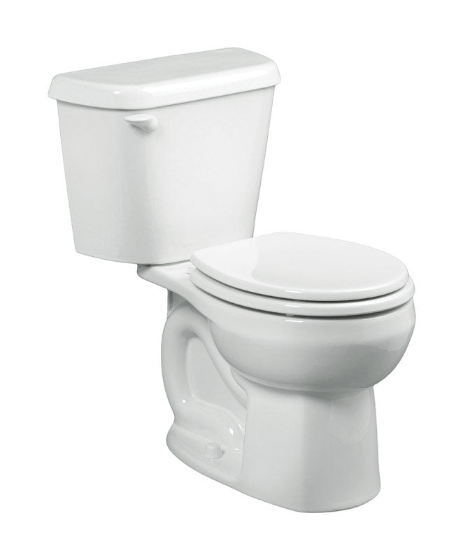 Emery Jensen Colony RND 15-inch white ceramic china toilet with rounded design and modern tank, ideal for bathroom renovation.