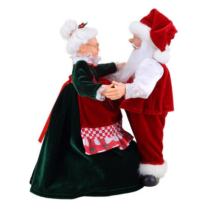 Emery Jensen Christmas animation featuring Santa and Mrs. Claus with festive holiday decorations and animated holiday scenes