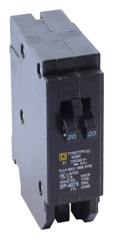 BKR SQ D HM 2-1P 20A 1"