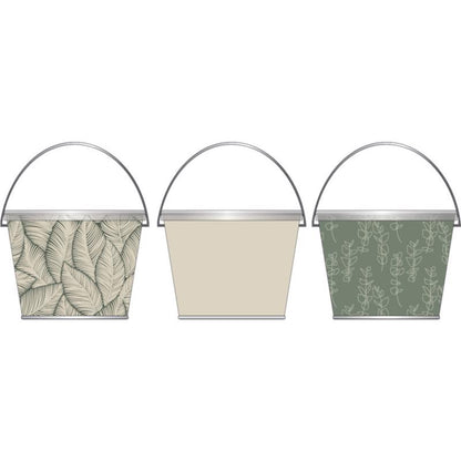Emery Jensen citronella and torches pack with 8 metal backlit 28oz containers for outdoor lighting and bug repellent.