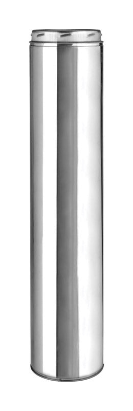 Emery Jensen 6x48-inch Class A chimney pipe with fittings, showing the metal pipe section and connecting components.