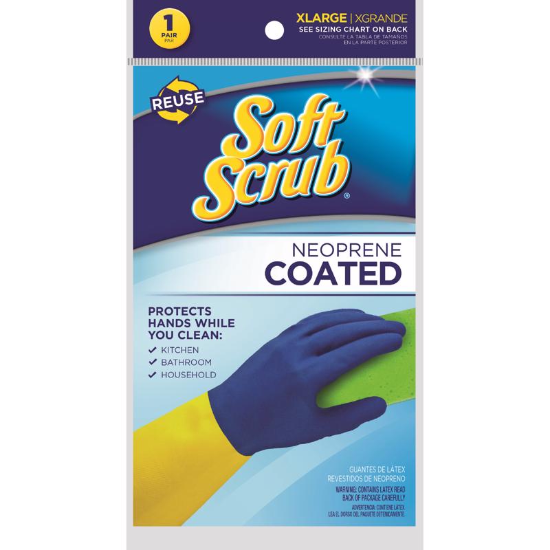 Emery Jensen cleaning gloves made of durable neoprene in XL size, suitable for heavy-duty cleaning tasks.