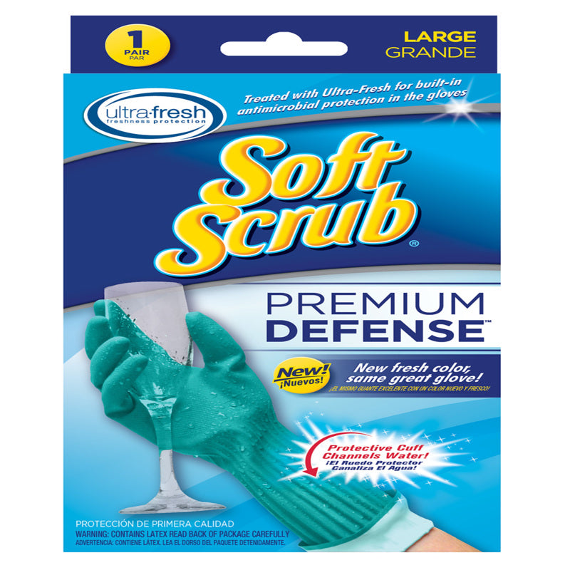 Emery Jensen cleaning gloves, rubber material, large size, purple color, suitable for household cleaning tasks.