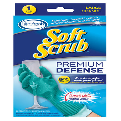 Emery Jensen cleaning gloves, rubber material, large size, purple color, suitable for household cleaning tasks.