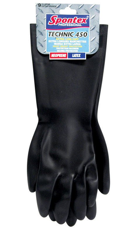Emery Jensen GLOVE NEO M BLK cleaning gloves in black, made of durable material, suitable for cleaning tasks.