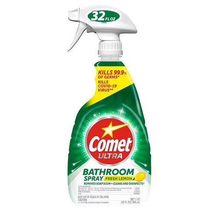 Set of nine Emery Jensen Comet Spray Lemon cleansers in 32oz bottles, ideal for kitchen and surface cleaning.