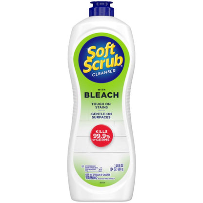 SOFT SCRUB W/bleach 24OZ - Pack of 8