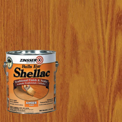 Emery Jensen SHELLAC Orange3#GL Bulleye clear lacquer pack of 2 bottles for wood finishing and protective coating.