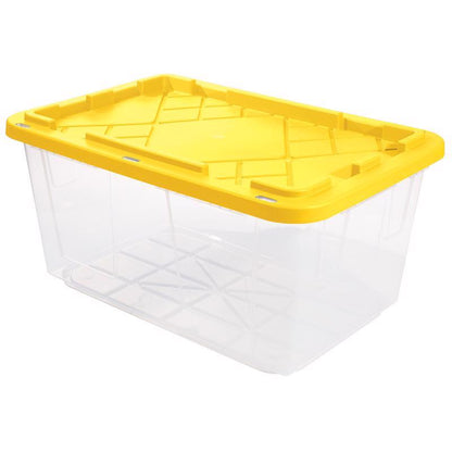 STORAGE TOTE Clr/ylw 27G - Pack of 4