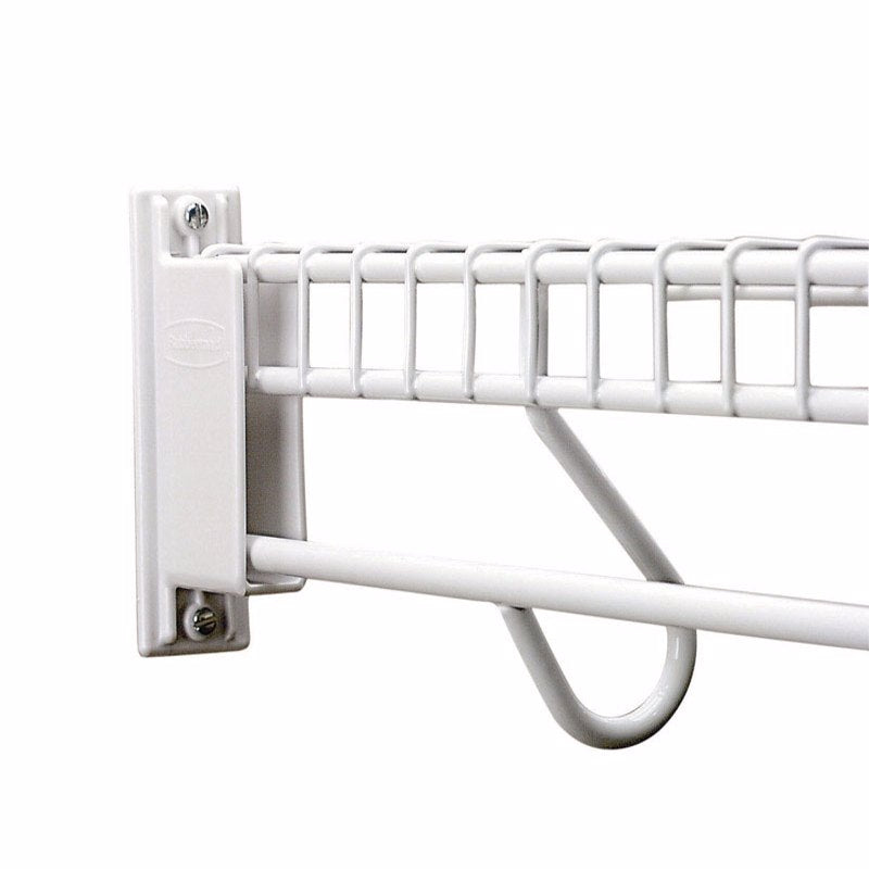 Emery Jensen wall/end bracket for closet shelving, designed for secure support of closet shelves and accessories.