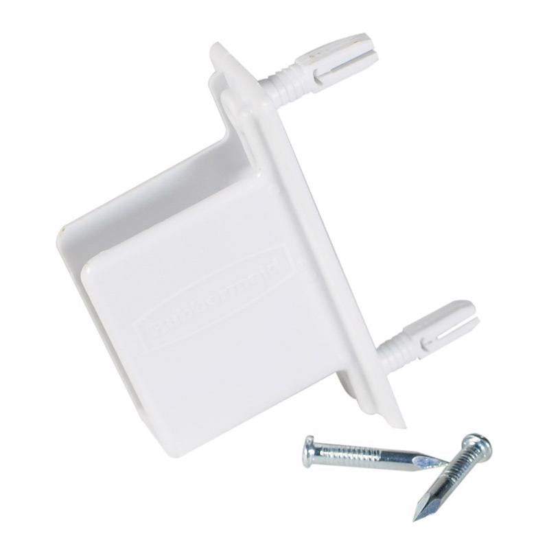 Emery Jensen wall-end closet shelving bracket for sturdy support in storage and organization systems.