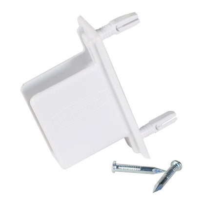 Emery Jensen wall-end closet shelving bracket for sturdy support in storage and organization systems.