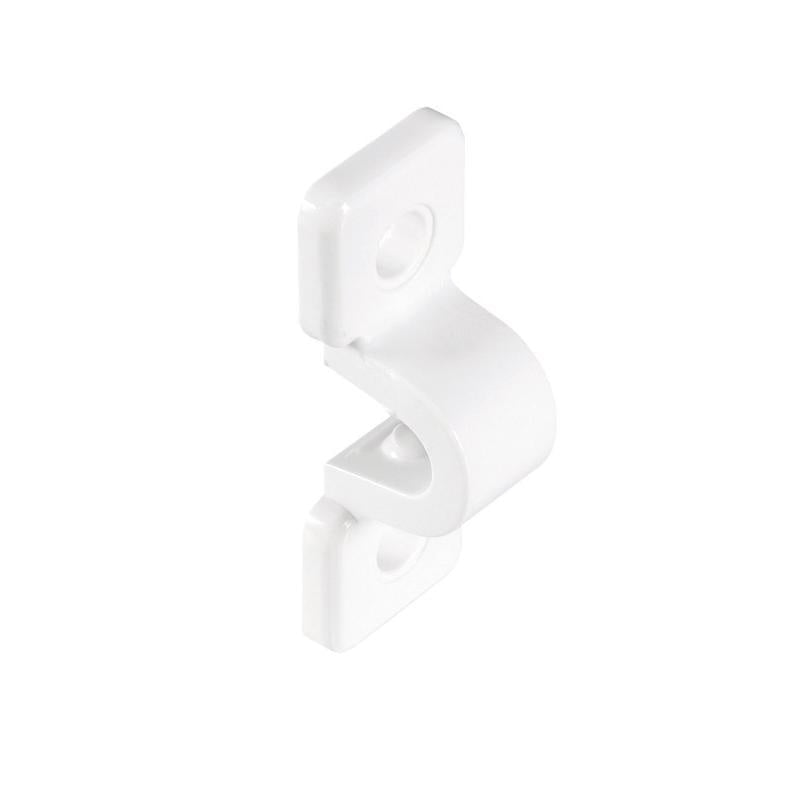 Emery Jensen Clamp "C" Shelf for closet shelving, black finish, sturdy metal construction, designed for organization and storage.