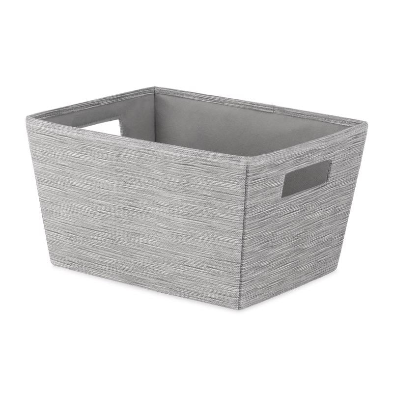 SHELF TOTE Cnvs/fbr GRAY - Pack of 6